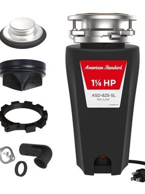 NEW American Standard Slim Line 1 1/4 HP Food Waste disposer 1.25 HP ADS-825-SL